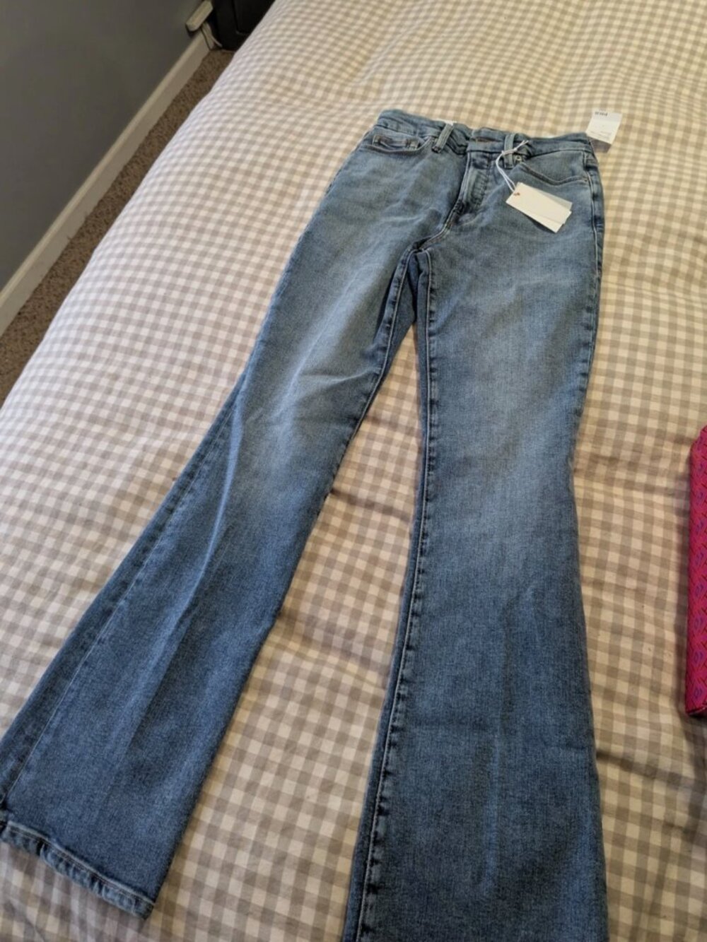 NWT Good American Good Classic Slim Bootcut Jeans Size 4 High Rise 33.5” Inseam - Picture 5 of 5